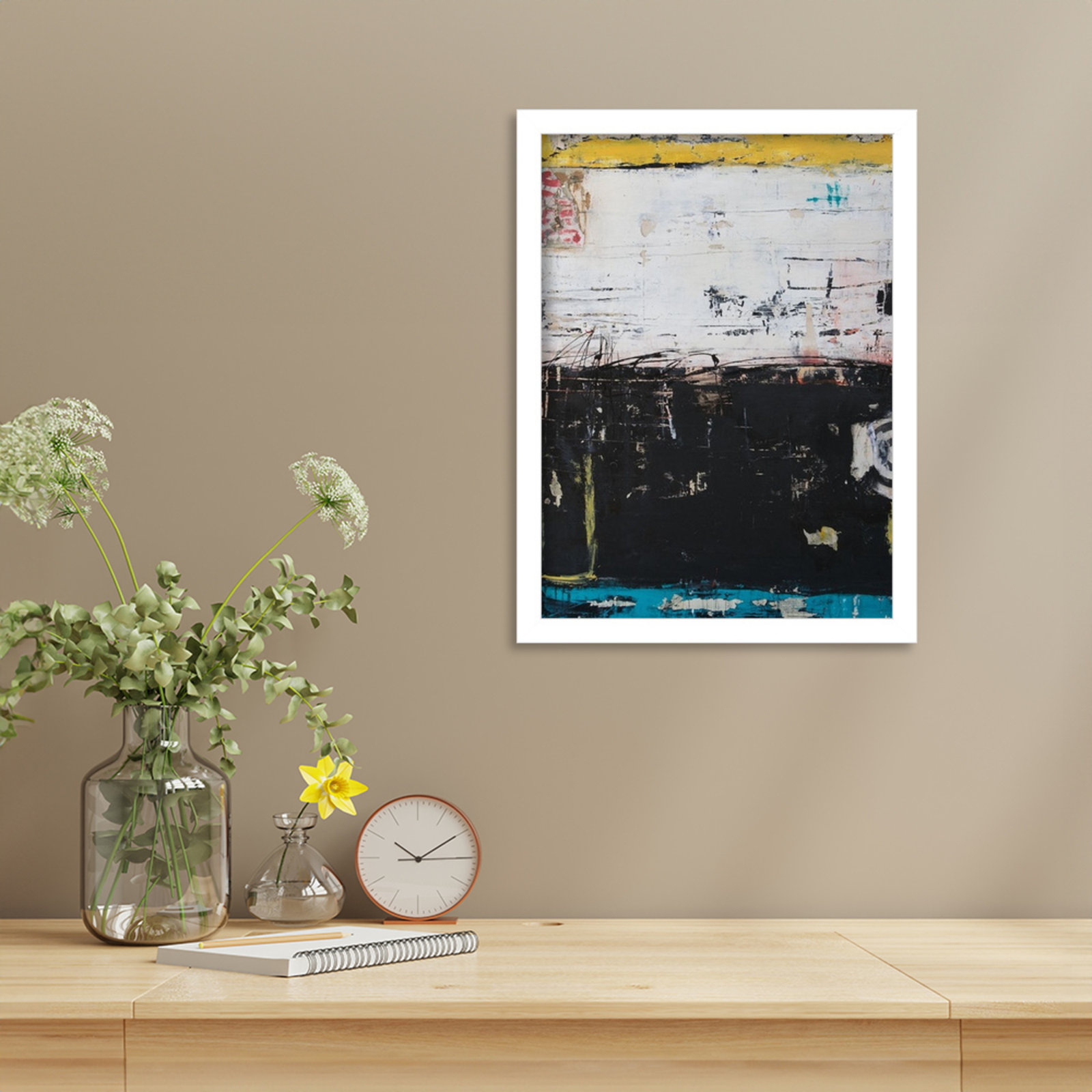 Down and Dirty Print by Erin Ashley, White, 17" H x 13" W