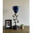 Simonetti Tiffany Torch Table Lamp Stained Glass Baroque Style USB Ports LED Bulb 6"W*6"D*20"H-1656783141