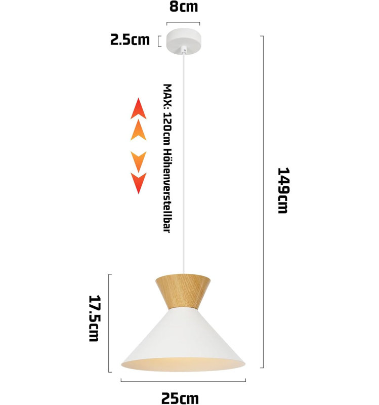 1 - Light Bowl Pendant, Stainless Stee, White