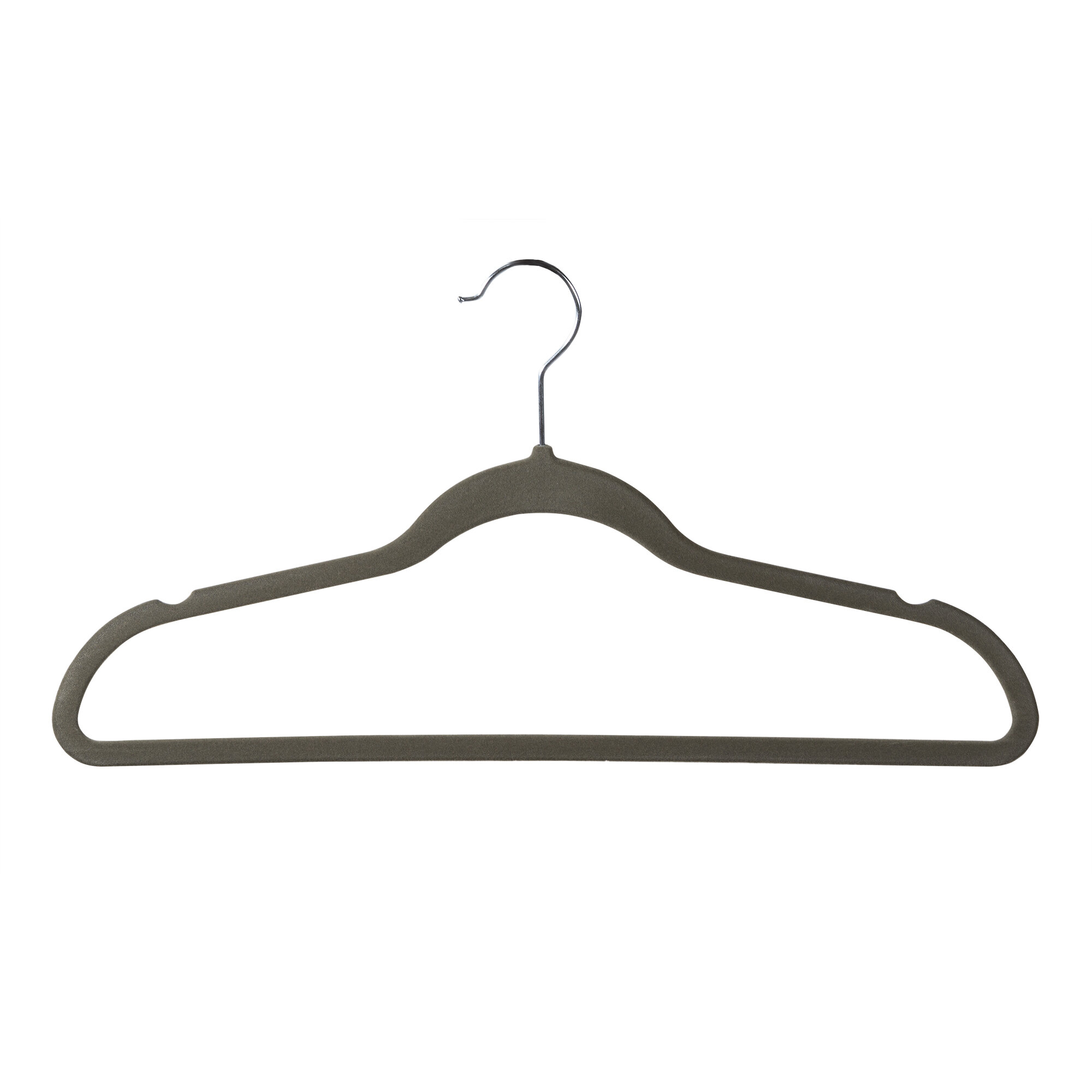 Rebrilliant Maido Plastic Non-Slip Hangers With Clips for Dress/Shirt/Sweater