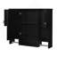 Armoire de rangement murale moderne 35 po x 28 po, armoire de salle de bain murale avec miroir, armoire à pharmacie avec barre à serviettes