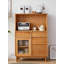 Armoire alimentaire moderne en bois de cerisier minimaliste