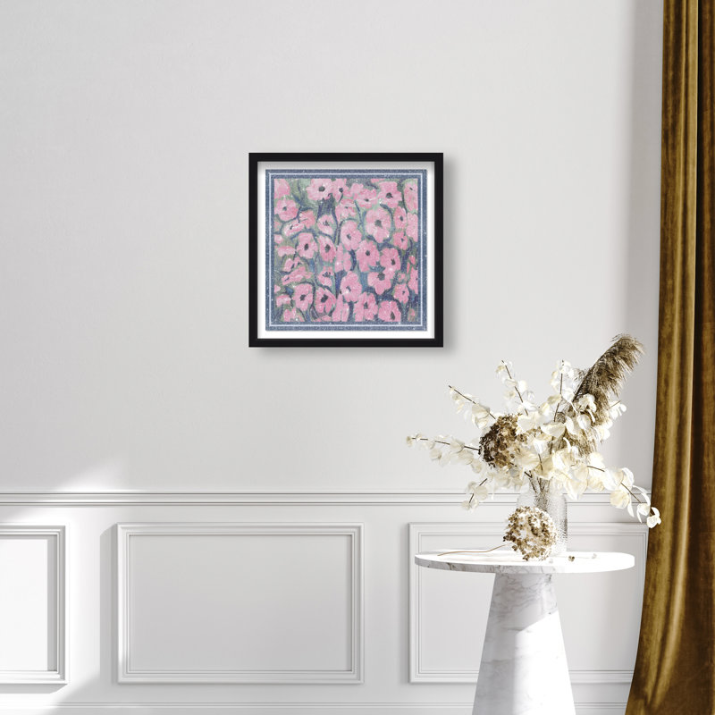 Night Blooms Print by Oliver Gal, 21.5"H x 21.5"W, Black Shadowbox