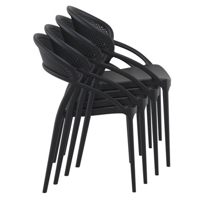 Farrah Stacking Patio Dining Armchair