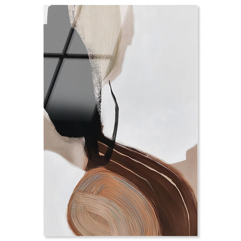 Impression sur acrylique Earth Curve IV Boho Decor par Art Remedy, H 45 po x l 30 po