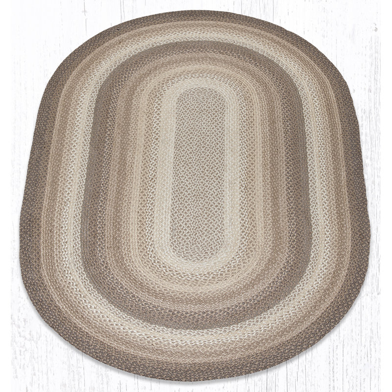  Oval Natural Jute Rug – Natural Fiber, Oval 4' x 6', Natural