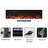 50 inches Recesses and Wall Mounted Electric Fireplace inserts