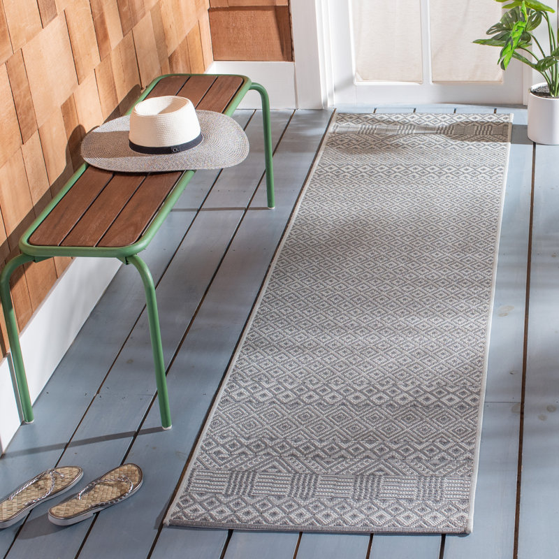 Tapis d'intérieur / extérieur Waynesburg, Tapis de couloir 2 pi 3 po x 12 pi