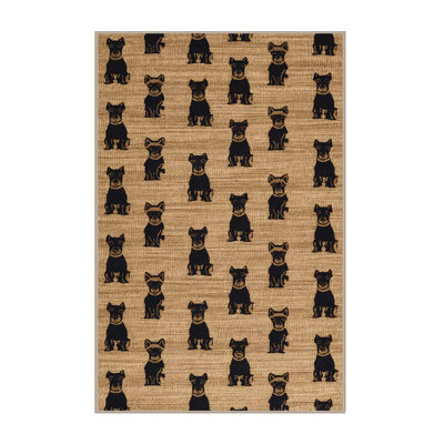 Washable Norfolk Terrier Dogs Area Rug