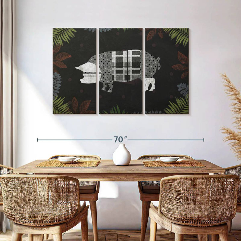 Brampt Modern Farm Pig, 36" H x 57" W