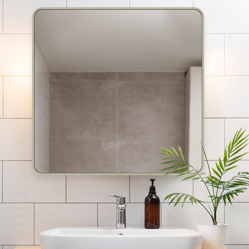 Dhanisha Metal Wall Mirror, 31" x 19", Gold