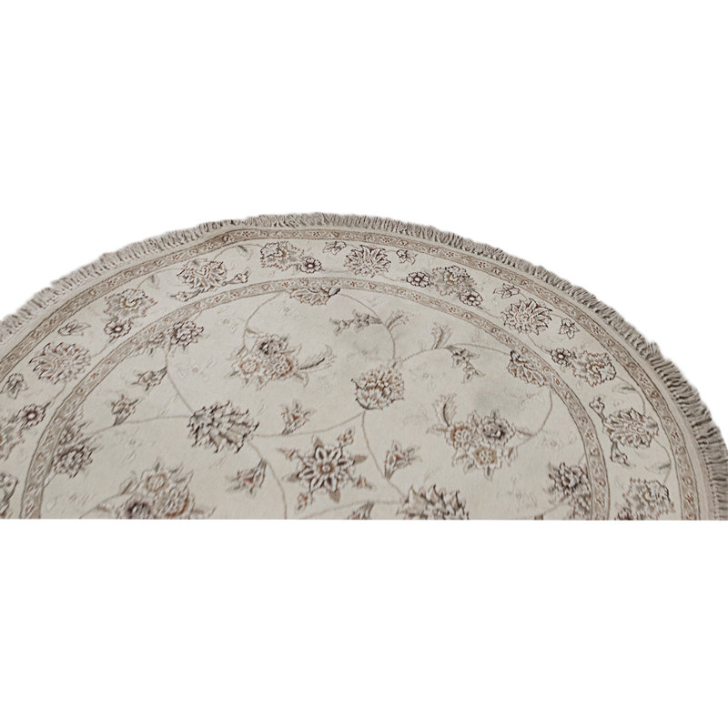 Hand Knotted Area Rug in Ivory