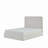 Tall Headboard Upholstered Bed / 52" High Headboard / Elegant Simplicity / No Box Spring Needed / Easy Assembly / Queen / Textured Ivory Canvas-40490520-40490533