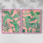 Oiseaux de paradis rose et vert, reproduction encadrée de qualité supérieure - prête à être accrochée - aucun clou requis - aucun clou requis-1119937900-1119937903