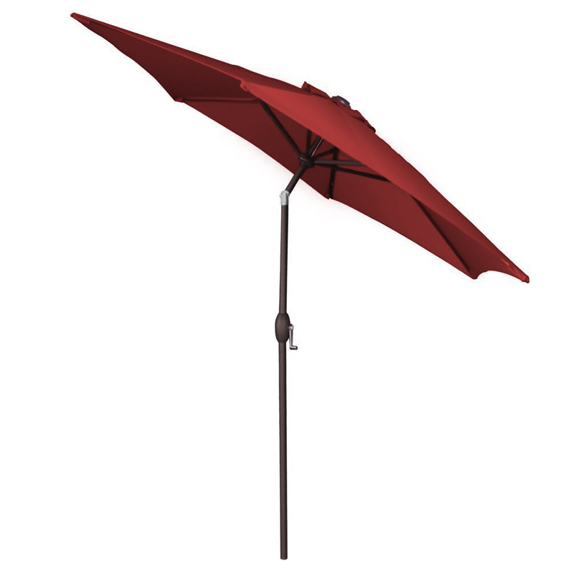 Parasol de marché 9 pi Panama Jack, Rouge, Bronze