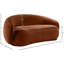 Causeuse en velours Emery-106275176