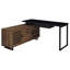 Bureau d'ordinateur en L