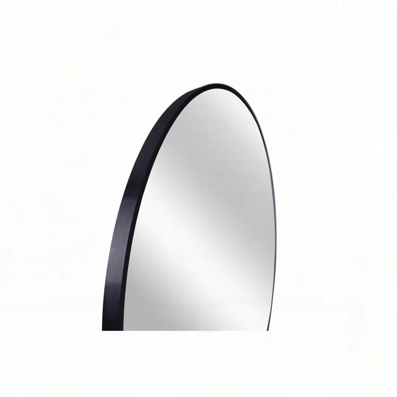 Miroir mural pour salle de bain, 24 po x 24 po, Noir, noir, noir, noir