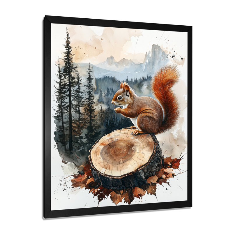 Geniah - animaux, art mural, H 20 po x l 12 po, Reproduction encadrée d'une seule photo, Noir