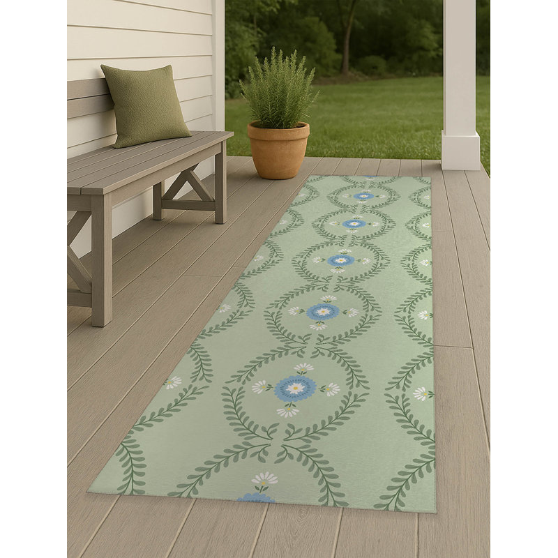 Bree Non Slip Outdoor Rug, Runner 2'6" x 8'