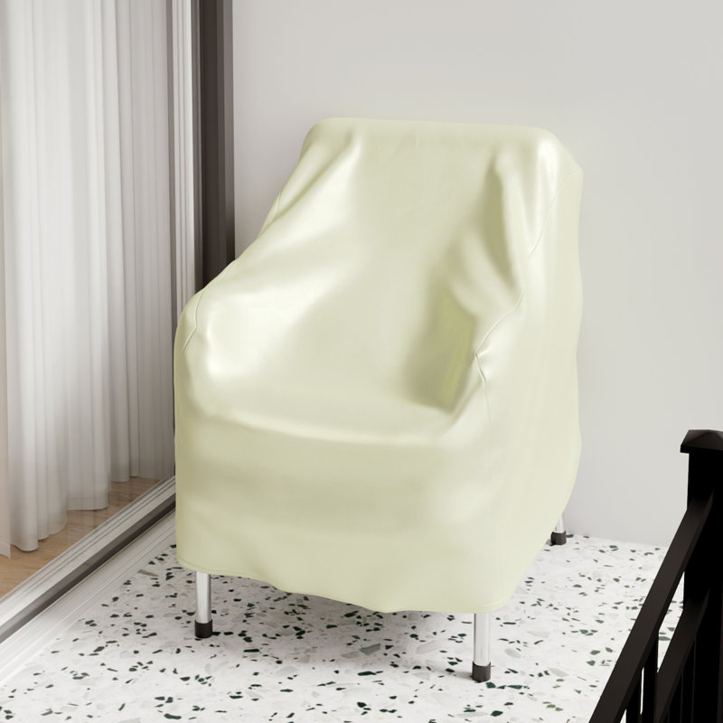 Housse pour chaise de patio imperméable Modern Casual Basic, ensemble de 2, kaki, L 33 po x l 34 po x H 31 po