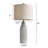 25" Ceramic Modern Table Lamp,suitable For Living Room,bedside Table,office,and Home Reading.