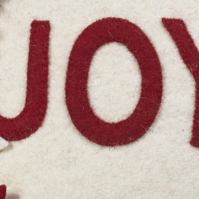 Hand Felted Wool Pillow Cover, Cream