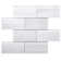 Premium Hand Painted 3" x 6" Straight Edge Glass Mosaic Subway Tile
