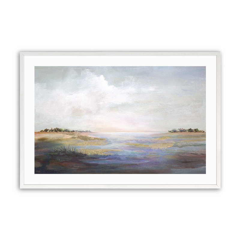 " Whispering Reverie " by Karen Hale, Opaque White, 19" H x 25" W x 1.25" D