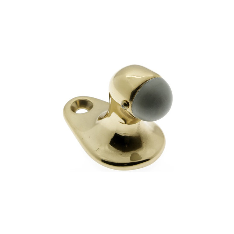 Gooseneck Solid Brass Floor Mount Stop