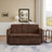 57" 3 In 1 Convertible Sleeper Sofa Bed with two cup holders, Futon Couch with Side Pocket, Usb-1446742624
