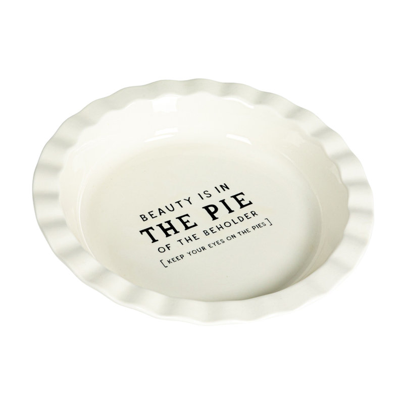 Plat à tarte rond en grès