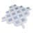 Natural Blue 12.01 in. x 12.01 in. Geometric Polished Marble Mosaic Tile