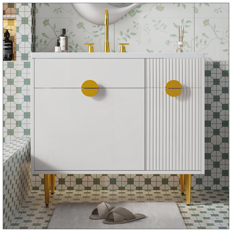 Meuble-lavabo 36 po avec lavabo en résine