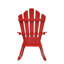 Chaise Adirondack inclinable inclinable en bois pour l'extérieur, rouge