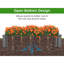 Raised Garden Bed 48X48x10'', Outdoor Wood Planter Box Over Floor, Tool-Free Assembly