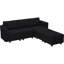 Canapé modulaire en forme de U modulaire rembourré en nair-1242820382