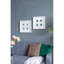 Boîte murale décorative 15,57 po x 1,2 po x 15,7 po S / 2