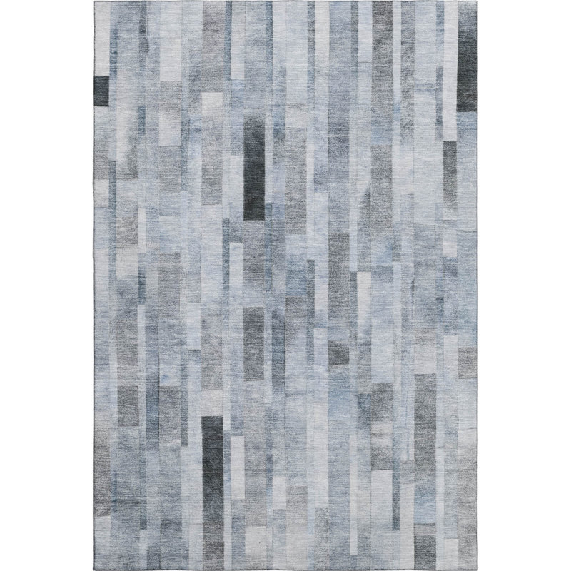 Premium Machine Washable Marasco AMF1630 Stripes Rug, Rectangle 3' x 5'