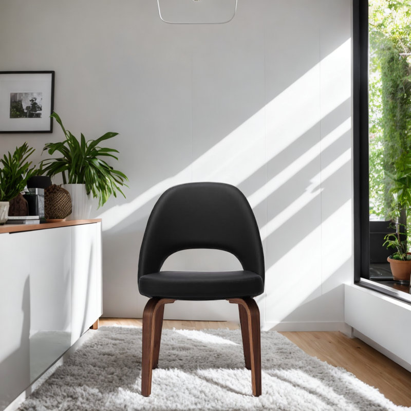 Chaise Yboor Pu, Noir