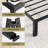 Lutherville 14'' Black Metal Platform Bed Frame With Steel Slat Support, No Box Spring Needed-953011261-989574561