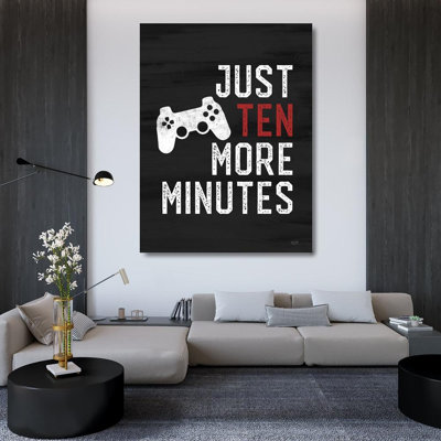 Latitude Run® Lux + Me Designs Gallery Wrapped Canvas Art Titled: Just Ten More Minutes