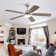 Sofucor 52" 5-Blades Standard Ceiling Fan with LED Lights and Remote Control-Nova