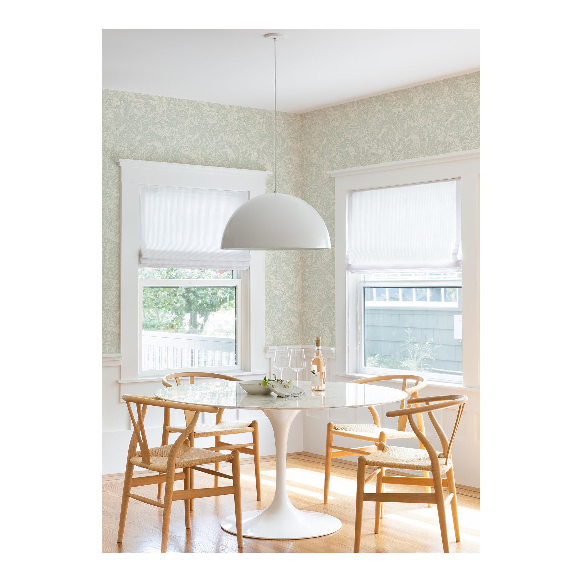 Cheri Floral Wallpaper, Aqua