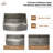 33" L x 22'' W Single Bowl Stainless Steel Farmhouse Kitchen Sink