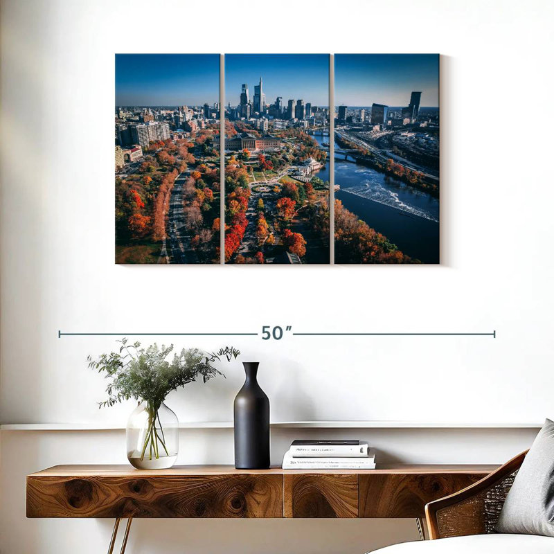 Senne Philadelphia en automne, H 24 po x l 38 po