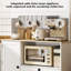 Armoire de cuisine 64 po, huche de cuisine avec 3 armoires, 2 tiroirs 64 po-2040588223