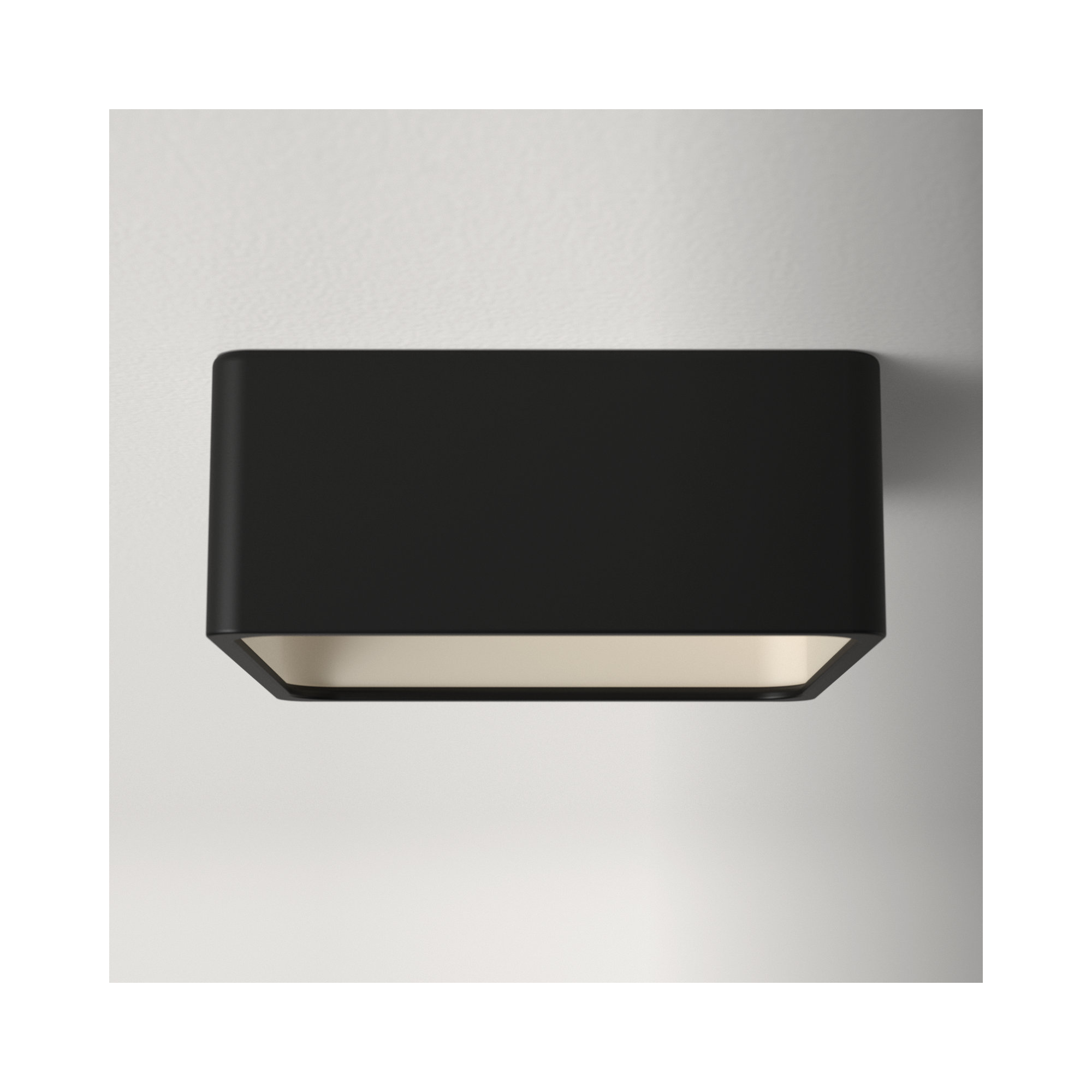 Leni LED Ceramic Square Outdoor Flush Mount, Bisque