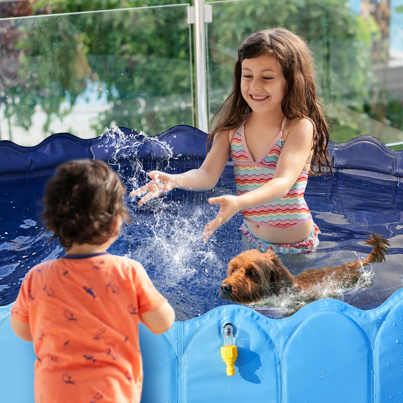 33cm Foldable Dog Pool, 33cm H x 200 cm W x 200cm D