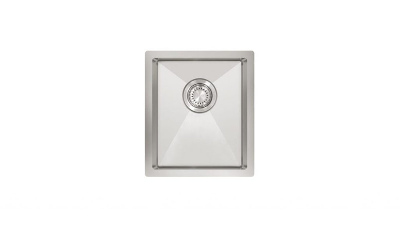 Ukinox Single Bowl Stainless Steel Undermount and Drop-In Kitchen Sink, 203mm H x 380mm W x 440mm D